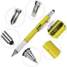 7 in 1 Multifunktionsstift – Lineal – Schraubendreher – Wasserwaage – Touchscreen-Eingabestift