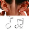 Muzyczne nuty - kolczyki sztyftyKolczyki