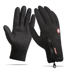 Warm skiing gloves - touch screen function - zipper - waterproofGloves