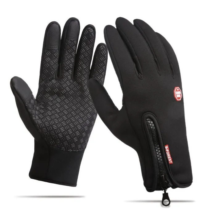 Warm skiing gloves - touch screen function - zipper - waterproofGloves