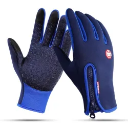 Guanti da sci caldi - funzione touch screen - cerniera - impermeabili