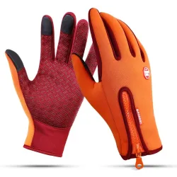 Warm skiing gloves - touch screen function - zipper - waterproofGloves