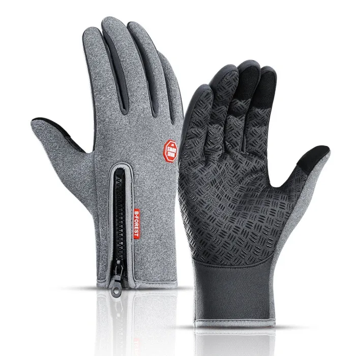 Warm skiing gloves - touch screen function - zipper - waterproofGloves