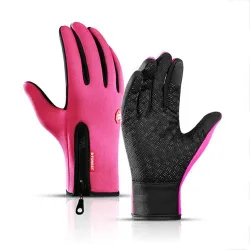 Guanti da sci caldi - funzione touch screen - cerniera - impermeabili