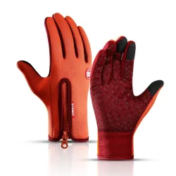 Warm skiing gloves - touch screen function - zipper - waterproofGloves