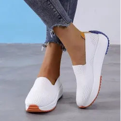 Slip-on loafers i mesh - flate joggesko
