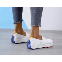 Slip-on loafers i mesh - flate joggesko