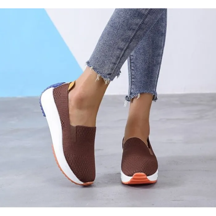 Slip-on loafers i mesh - flate joggesko