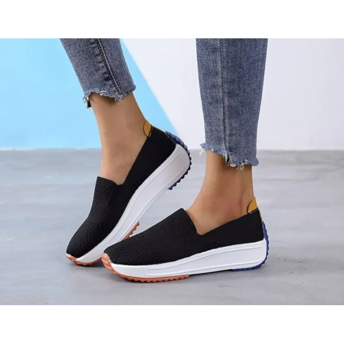 Slip-on loafers i mesh - flate joggesko