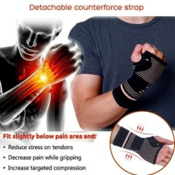 Professional wristband - elastic glove - pressure - pain relief - copper fiberMassage