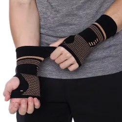 Professionelt armbånd - elastisk handske - tryk - smertelindring - kobberfiber