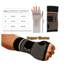 Professionelt armbånd - elastisk handske - tryk - smertelindring - kobberfiber