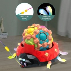 Marienkäfer - magischer Massagewürfel - sensorisches / rotierendes Spielzeug - LED