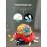 Coccinella - cubo di massaggio magico - giocattolo sensoriale / rotante - LED