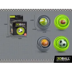3D dekompressiopallo - fidget spinner - stressintorjuntalelu