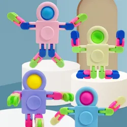 Romrobot - fidget spinner - push-boble - anti-stress leketøy