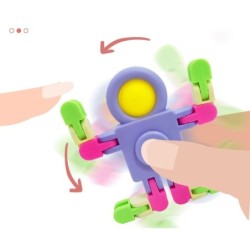 Robot spaziale - fidget spinner - push-bolla - giocattolo antistress