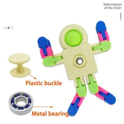 Romrobot - fidget spinner - push-boble - anti-stress leketøy