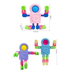 Robot spatial - fidget spinner - push-bulle - jouet anti-stress