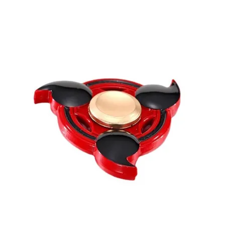 Punainen metallinen fidget spinner - stressiä estävä lelu