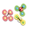 Giocattolo girevole per bambini - fidget spinner - con ventosa - 3 pezzi