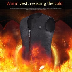 Gilet chauffant infrarouge USB - veste thermique électrique