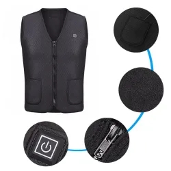 ChaquetasChaleco calefactor infrarrojo USB - chaqueta térmica eléctrica