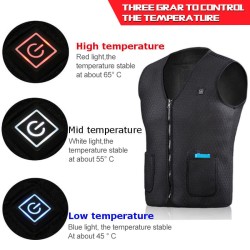 ChaquetasChaleco calefactor infrarrojo USB - chaqueta térmica eléctrica
