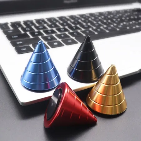 Metallkon - roterande fidget spinner - anti-stress leksak