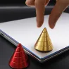 Cône en métal - spinner fidget rotatif - jouet anti-stress