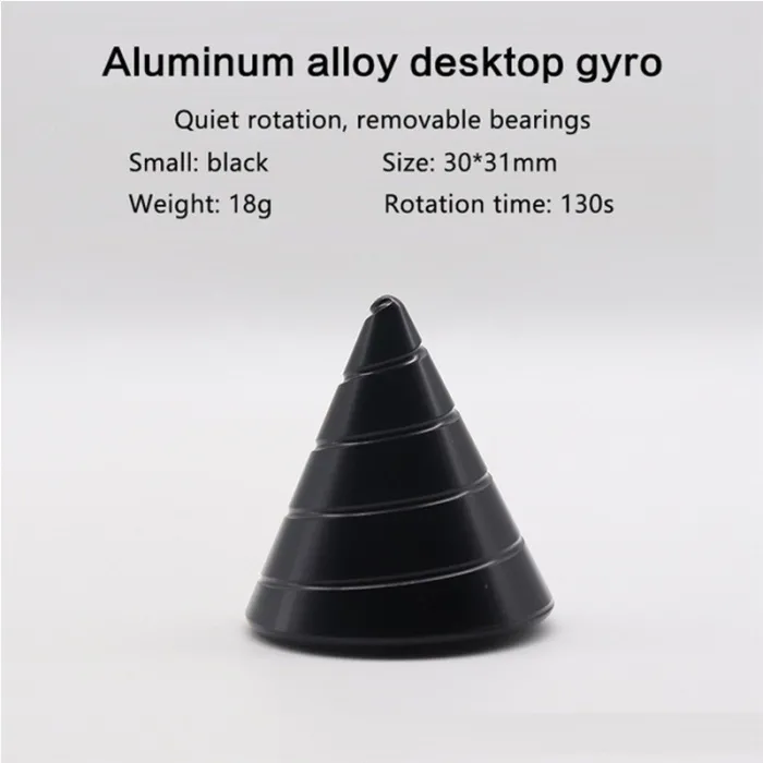 Cono in metallo - spinner rotante - giocattolo antistress