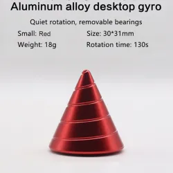 Metallkon - roterande fidget spinner - anti-stress leksak
