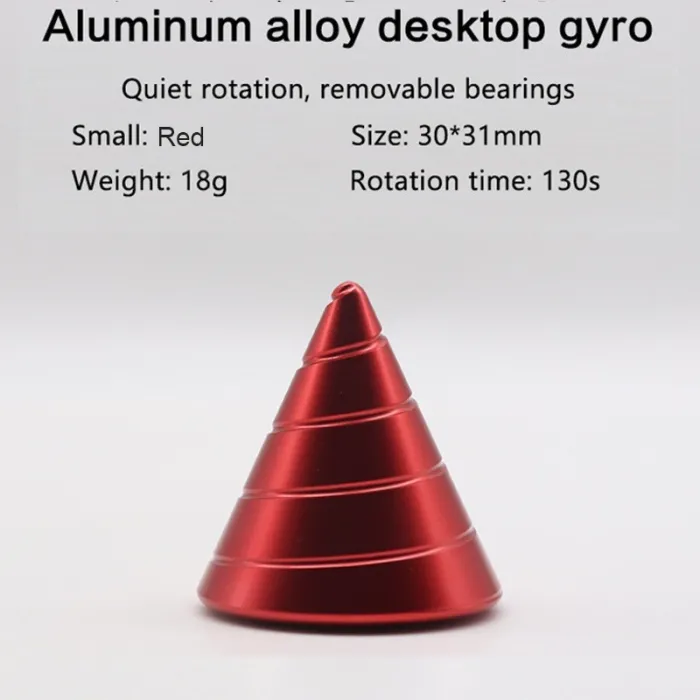 Metallkon - roterande fidget spinner - anti-stress leksak