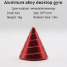 Metallkon - roterande fidget spinner - anti-stress leksak
