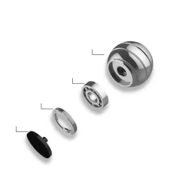 Metalkugle - roterende fidget spinner - anti-stress legetøj
