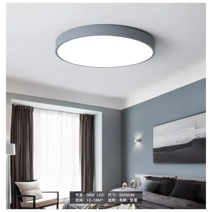 Moderne rund taklampe - LED - 12W - 18W - 24W - 36W - 48W