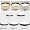 Moderne rund taklampe - LED - 12W - 18W - 24W - 36W - 48W