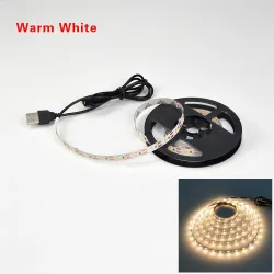 Fita LED USB - Iluminação de fundo da TV - SMD 3528 - 5V - 50cm - 1m - 2m - 3m - 4m - 5m