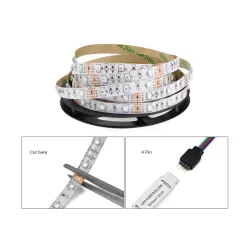 LED USB stripelys - TV-bakgrunnsbelysning - SMD 3528 - 5V - 50cm - 1m - 2m - 3m - 4m - 5m