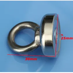 Neodymium magnet - eye bolt ring - 25 * 30mmMagnets