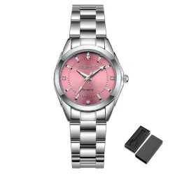 CHRONOS - Montre à quartz avec strass - acier inoxydable - étanche