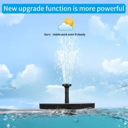 14W - fonte de lagoa flutuante solar - bomba de água