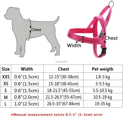 Arnês de nylon reflexivo para cães - colete - ajuste rápido