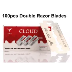 CLOUD - barberblade - dobbeltkant - rustfrit stål - 100 stk.