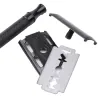 Klasyczna ręczna maszynka do golenia - podwójne ostrze - długi uchwytGolenie