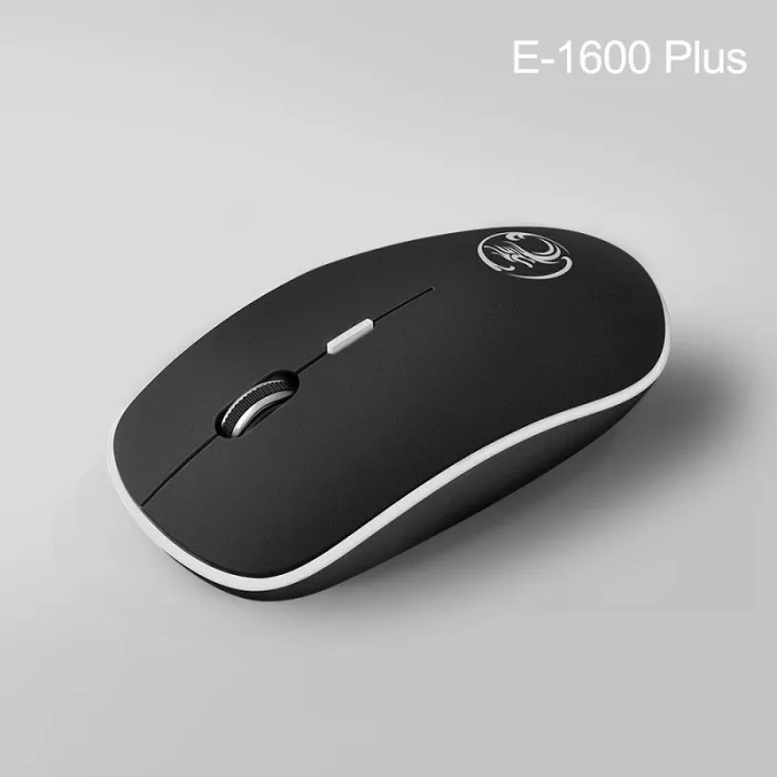 Souris optique sans fil - avec récepteur USB - ergonomique - silencieuse - 2.4Ghz - 1600 DPI