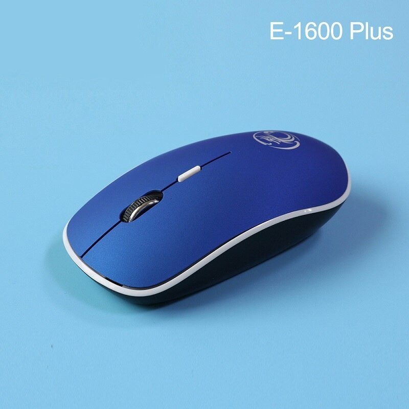 Trådløs optisk mus - med USB-mottaker - ergonomisk - lydløs - 2,4Ghz - 1600 DPI