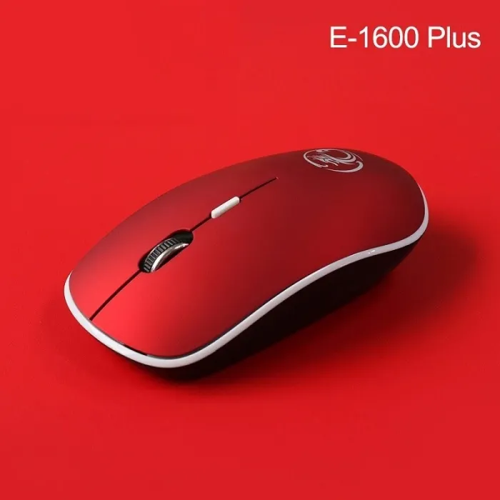 Wireless optical mouse - with USB receiver - ergonomic - silent - 2.4Ghz - 1600 DPIMouses
