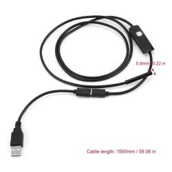 Caméra endoscope USB OTG - intégrée 6 LED - étanche - haute résolution - Android / Windows
