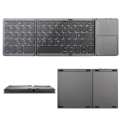 Teclado Bluetooth dobrável - com touchpad - ultrafino